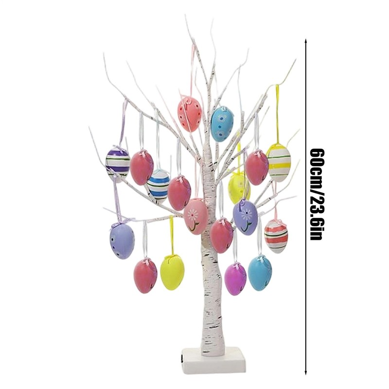 Easter Egg Tree LED Bendable Branches Ornament 23.6in Tabletop Easter Decor gallery
