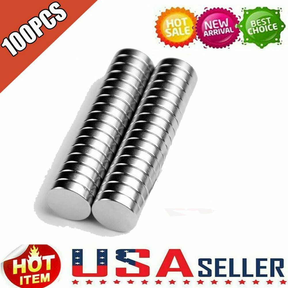 100PCS Super Strong N35 Round Disc Neodymium Mini Fridge Magnets Rare Earth New gallery