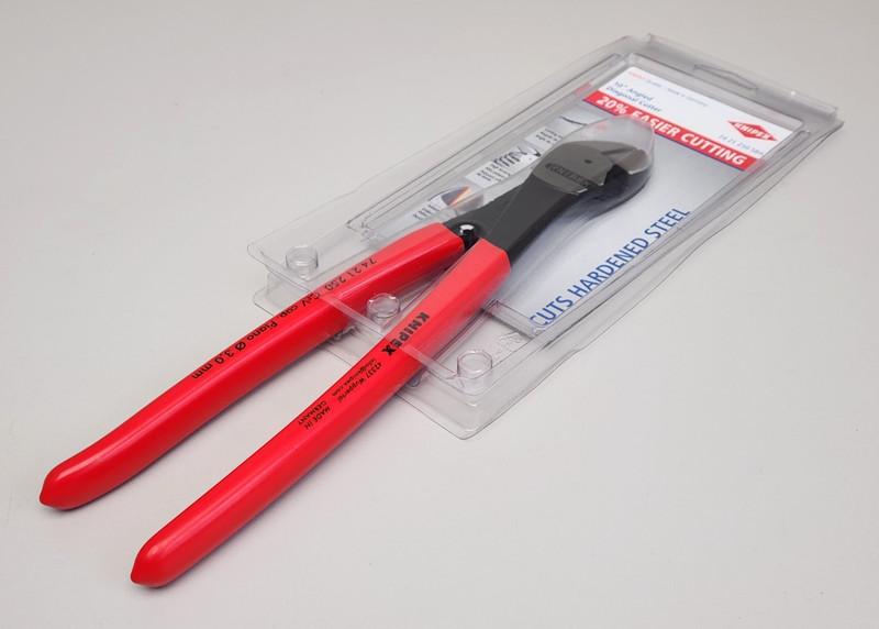 Knipex 10" High Leverage 12° Angled Diagonal Cutter 74 21 250 SBA, Germany, New gallery