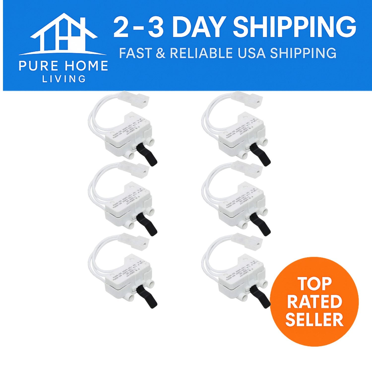 Durable 6-Pack Dryer Door Switch - High Compatibility & 365 Days gallery