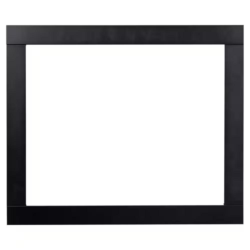 Uptown 33 In. Electric Fireplace Insert Trim Kit Only, 3-Inch Width, Black Metal gallery