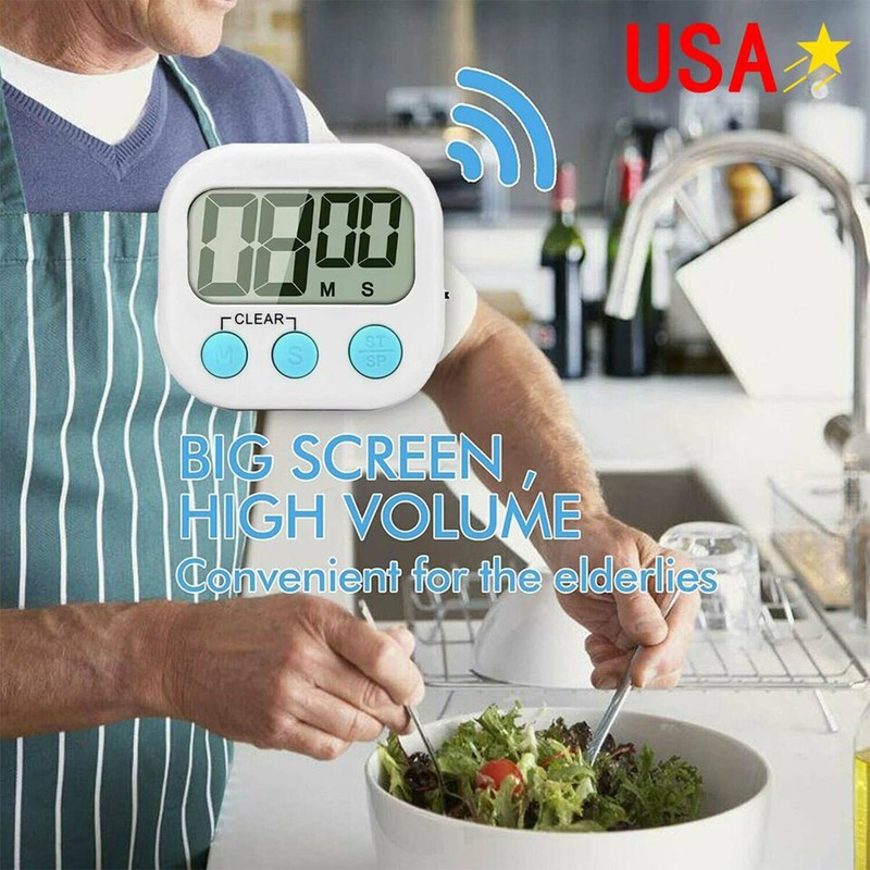Home Kitchen Digital Timer LCD Extra Loud Alarm Sound for Cooking and Learning gallery