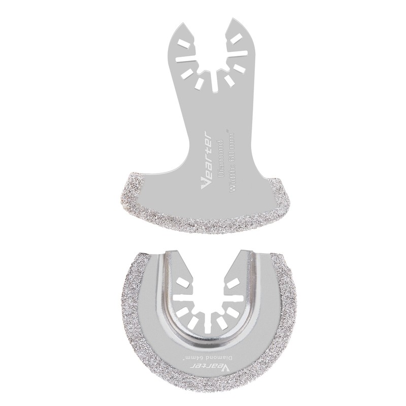 2PCS Diamond Oscillating Tool Blade Set Multi Tool Mortar Cutting Saw Blade US gallery