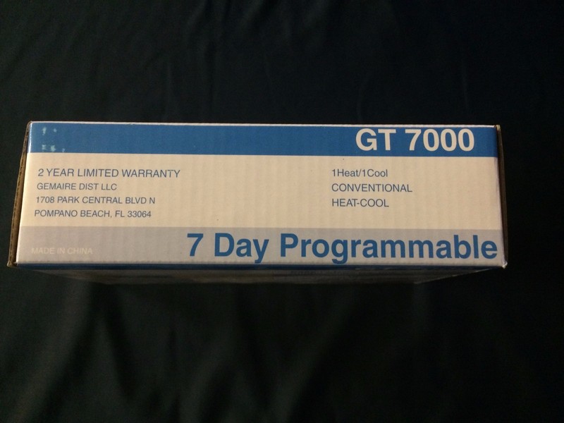 GT7000 7 DAY PROGRAMMABLE SINGLE STAGE 1 HEAT / 1 COOL gallery