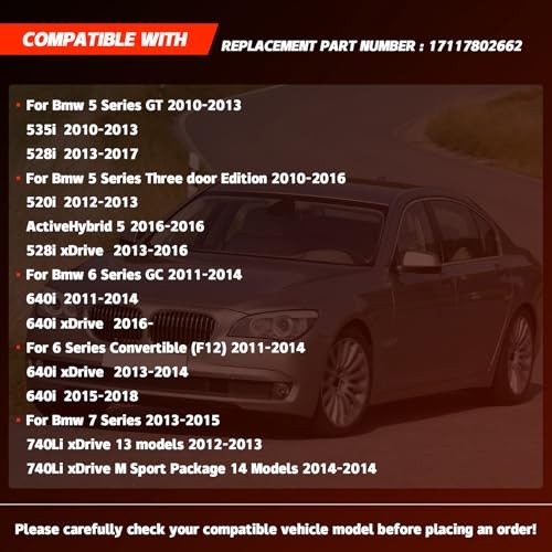 Engine Coolant Radiator Assembly Compatible with B-M-W 7 Series F01 F02 730i gallery