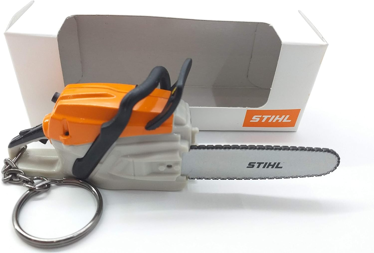 Battery Operated Chainsaw Keyring Mini Power Tool Keychain Novelty Gift Birthday gallery