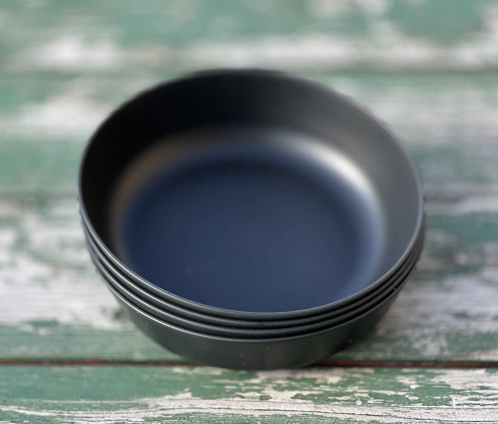 Set of 4 | ROOM ESSENTIALS Recycled Plastic Dinner Bowls BPA-Free 40.5oz • Black gallery