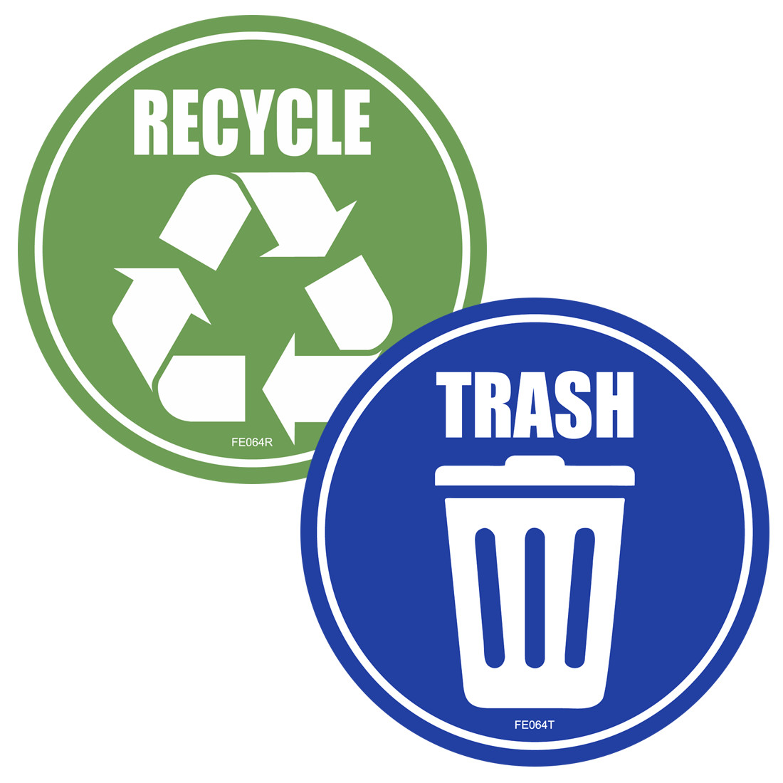 Trash Recycle Sticker - Home Office Container Symbol Vinyl Decal Choose Size gallery