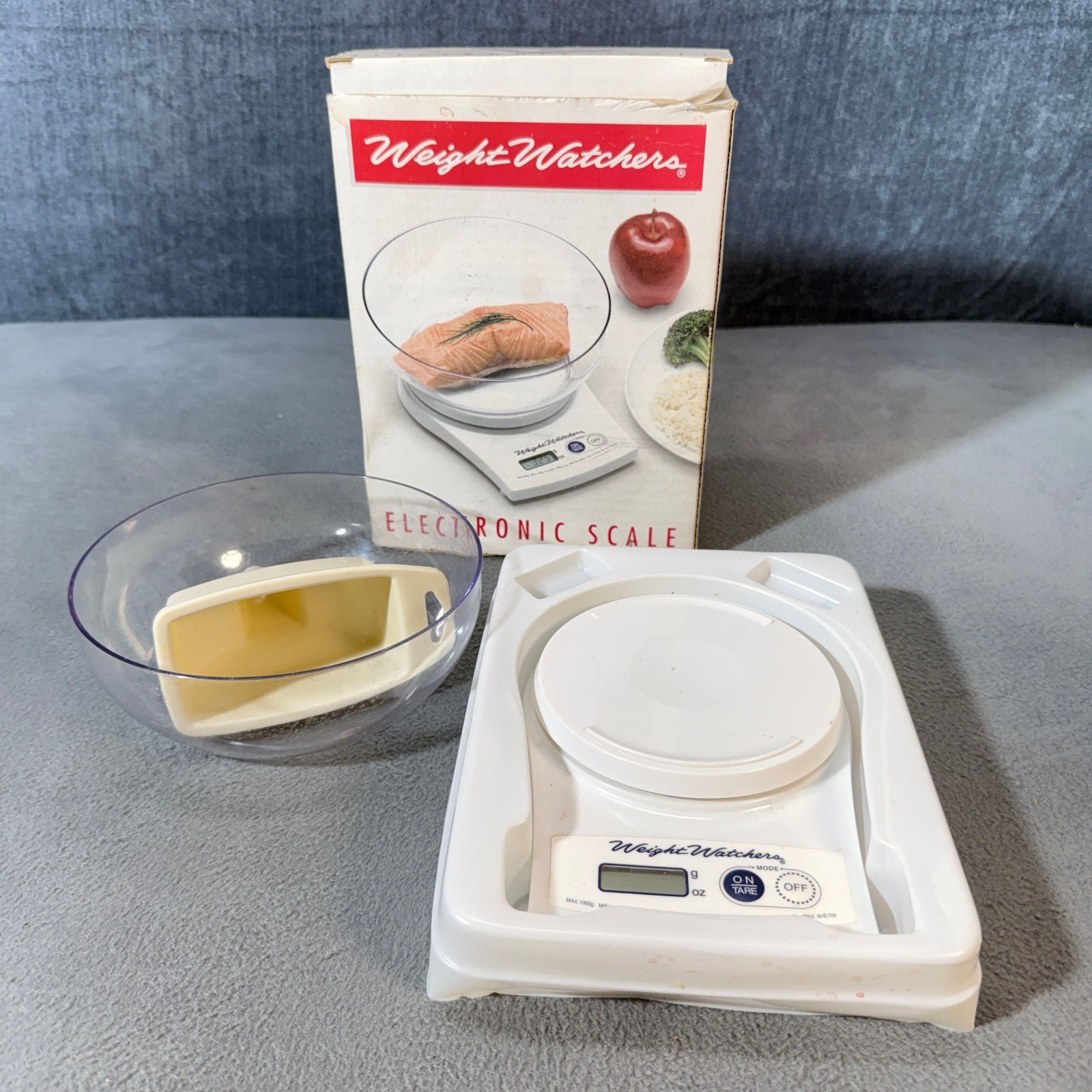 Weight Watchers Electronic Kitchen Scale Digital Food Portion Control White Bowl gallery