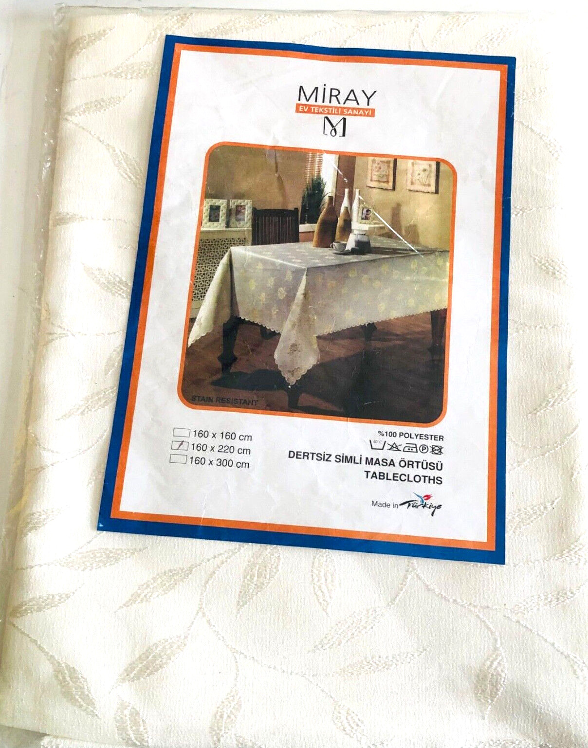 VINTAGE NEW RECTANGLE OR ROUND TABLECLOTH VARIETY NEW IN SEALED PACK SELECT ONE gallery