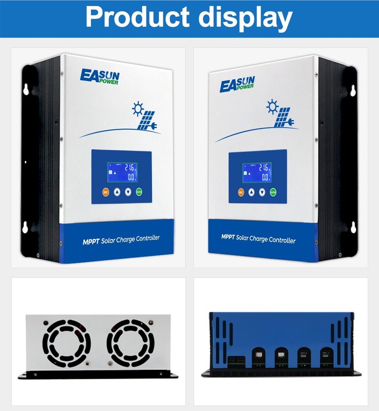 Easun 100AMP Solar Charge Controller for 12V/24V /36V/48V MPPT Battery Regulator gallery