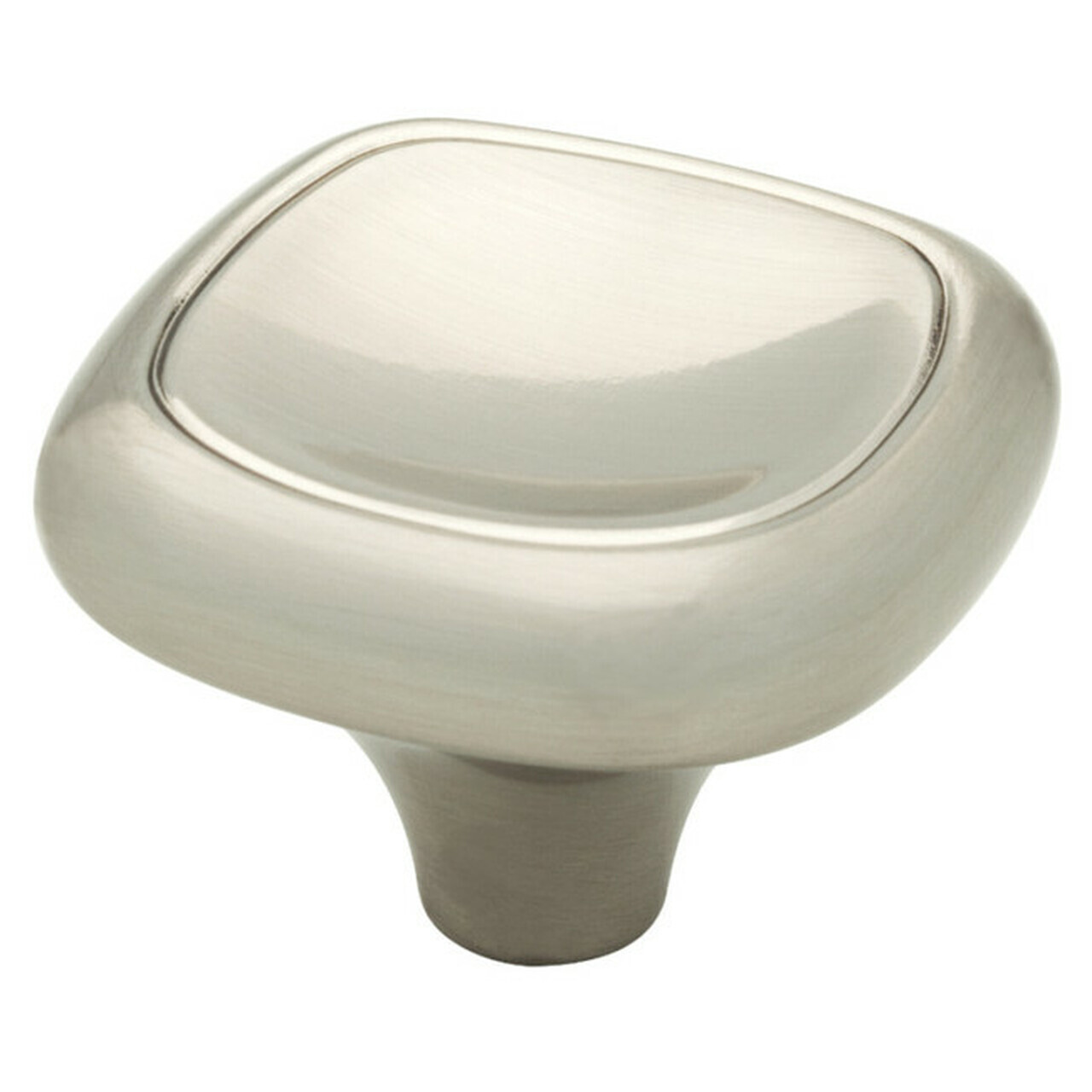 (5 Pack) 1-3/8 inch Invert Square Knob Satin Nickel gallery