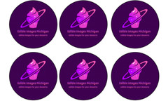 6 count- CUSTOM IMAGE edible image rounds, choose your size