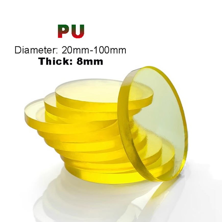 8mm Thick Round Polyurethane PU Disc Discs Damping Pads Sheet | Φ 20mm-100mm gallery