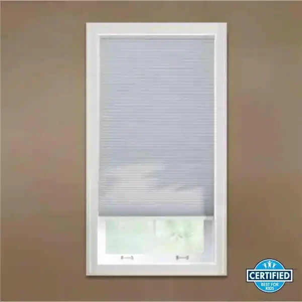 Custom Cut Home Decorators Shadow White Blackout Cordless Cellular Shade gallery