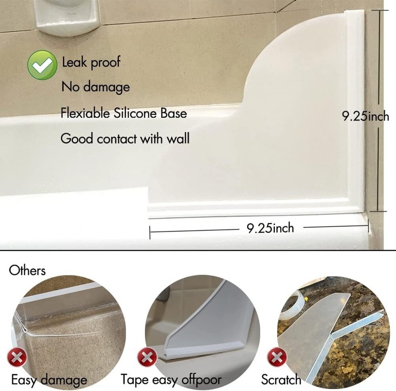 Durable Shower Splash Guard Kit for Bathtub - Waterproof and Scratch-Resistant gallery