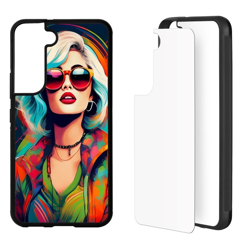 5 Pcs Sublimation Phone Case for Galaxy S22 Blank Heat Press TPU Rubber Cover