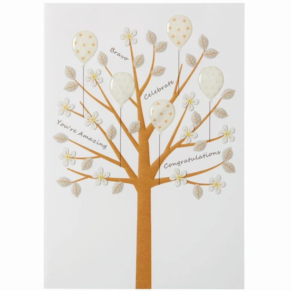 Niquea.D Quilling Cards - Congrats Tree With Words Card - NC-0005 gallery