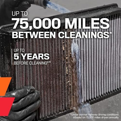 Engine Air Filter: Reusable, Clean Every 75,000 Miles, Washable, Replacement gallery