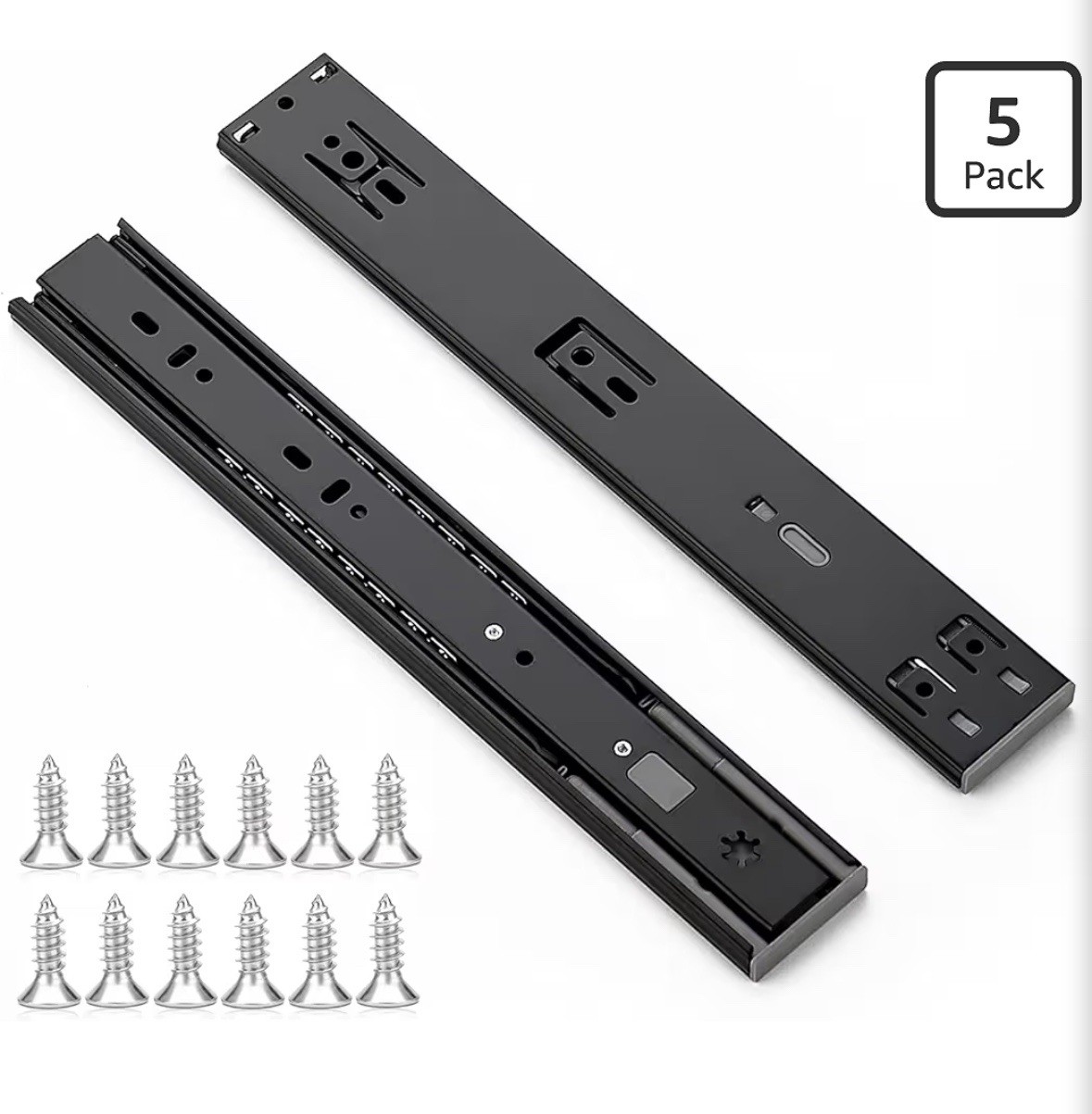Ravinte 12 Inch Soft Close Drawer Slides 5 Pairs 10 Pack gallery
