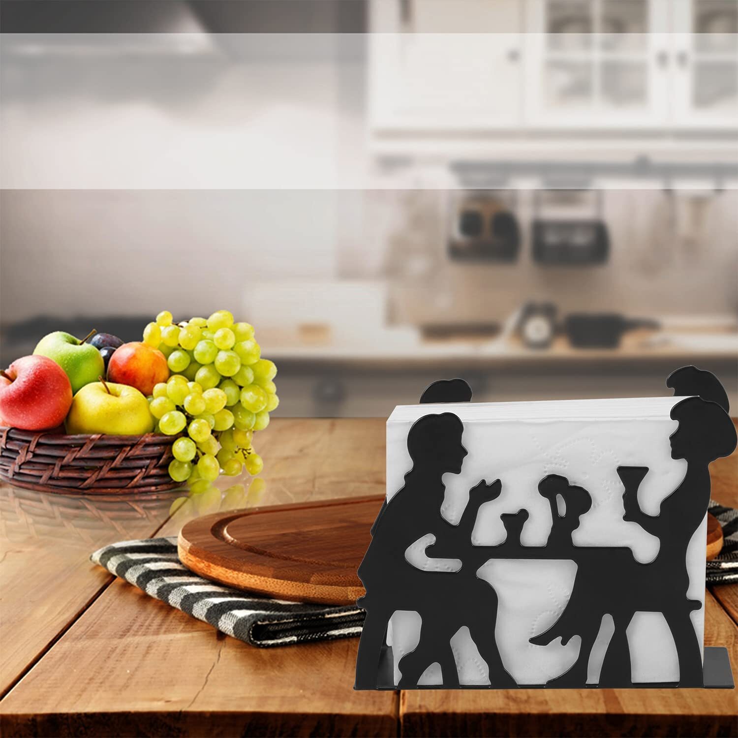 Beverage Cocktail Napkin Holder for Metal Stand for Home Kitchen Picnic Party gallery