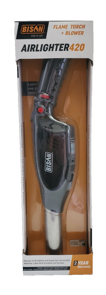 Bison Airlighter 420 Cordless Grill Fire Starter Flame Torch & Blower