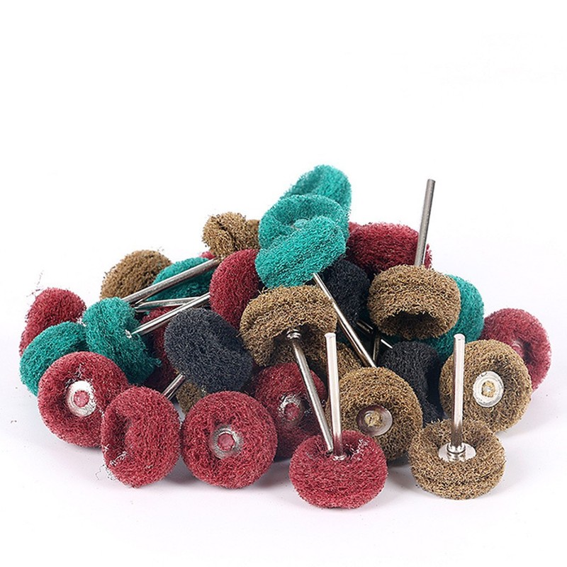 80Pack Abrasive Buffing Wheel Grinding Polishing Shank Craft Bits Rotary Tool gallery