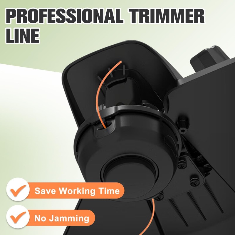 PLUSINTO String Trimmer Line .095", 150 Feet Weed Eater String, Twisted Trimm... gallery