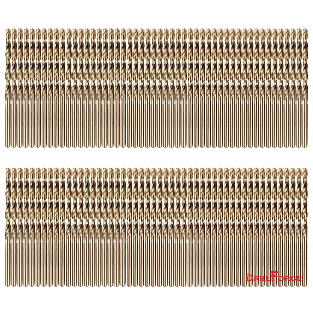 100PCS 5/64" Cobalt Drill Bit Set M35 HSS Jobber Length Twist Drill Bits Tools gallery