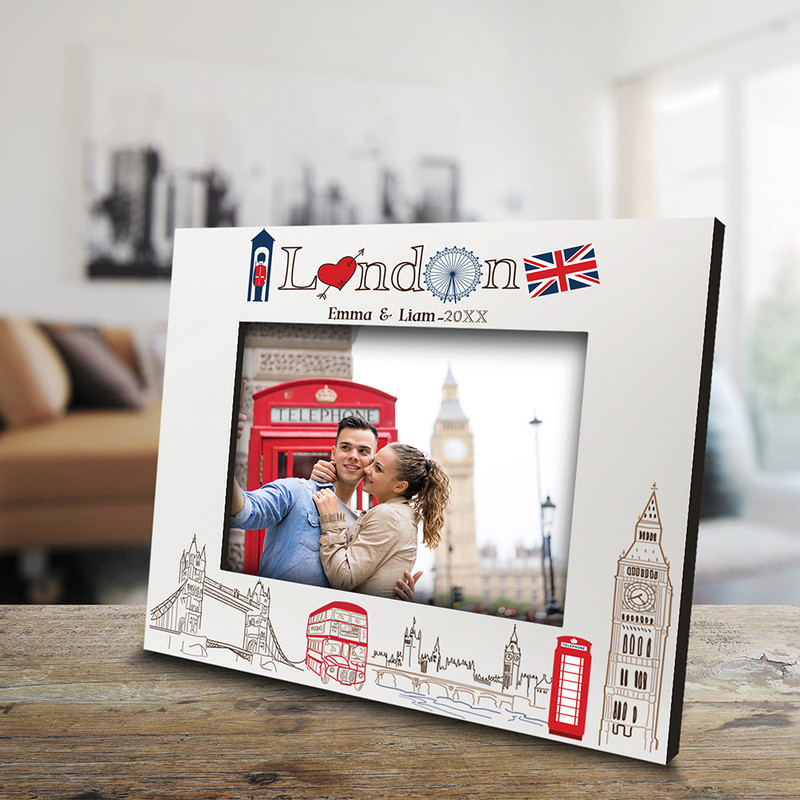 PERSONALIZE-London Picture frame-Wedding, Honeymoon, Vacation in London gallery