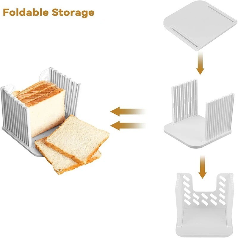Adjustable Bread Slicer Guide Foldable Cutter for Homemade Bread Tool gallery