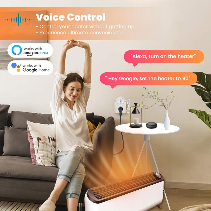 New Generation! Smart Wifi Temperature Control Outlet Compatible with A gallery