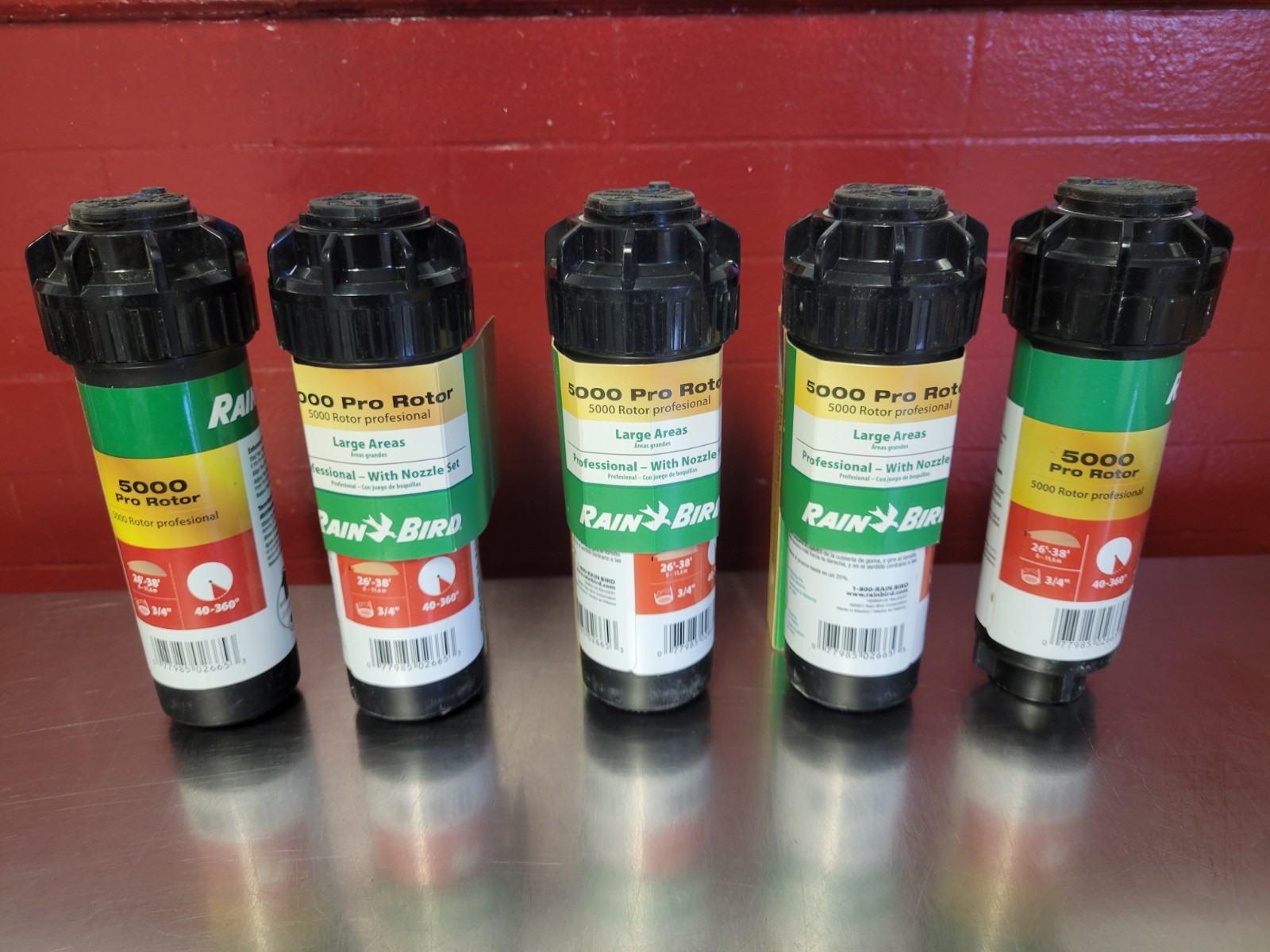 RAIN BIRD ~ 5000 Pro Rotor ~ Sprinkler Heads ~ Lot of 5 ~ NEW! gallery