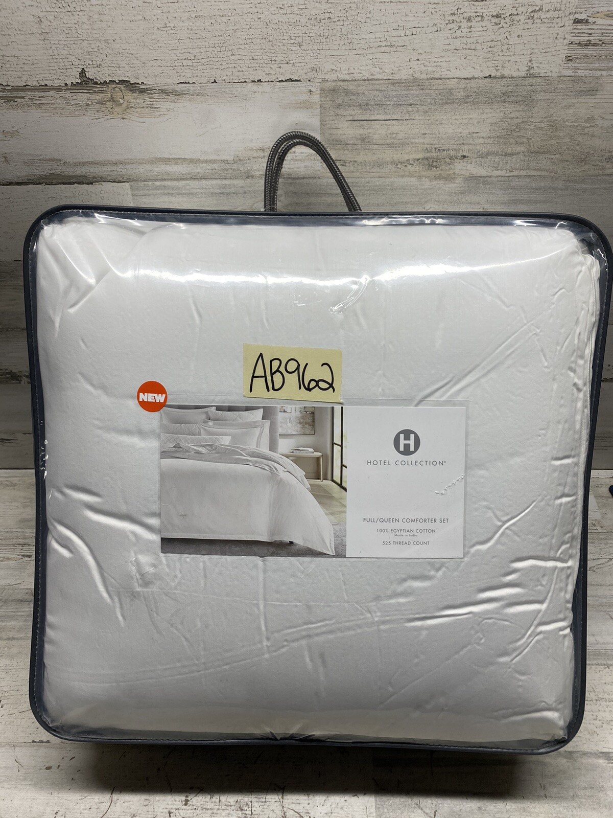 Hotel Collection 525TC Full/Queen Comforters Set White 3pc New gallery