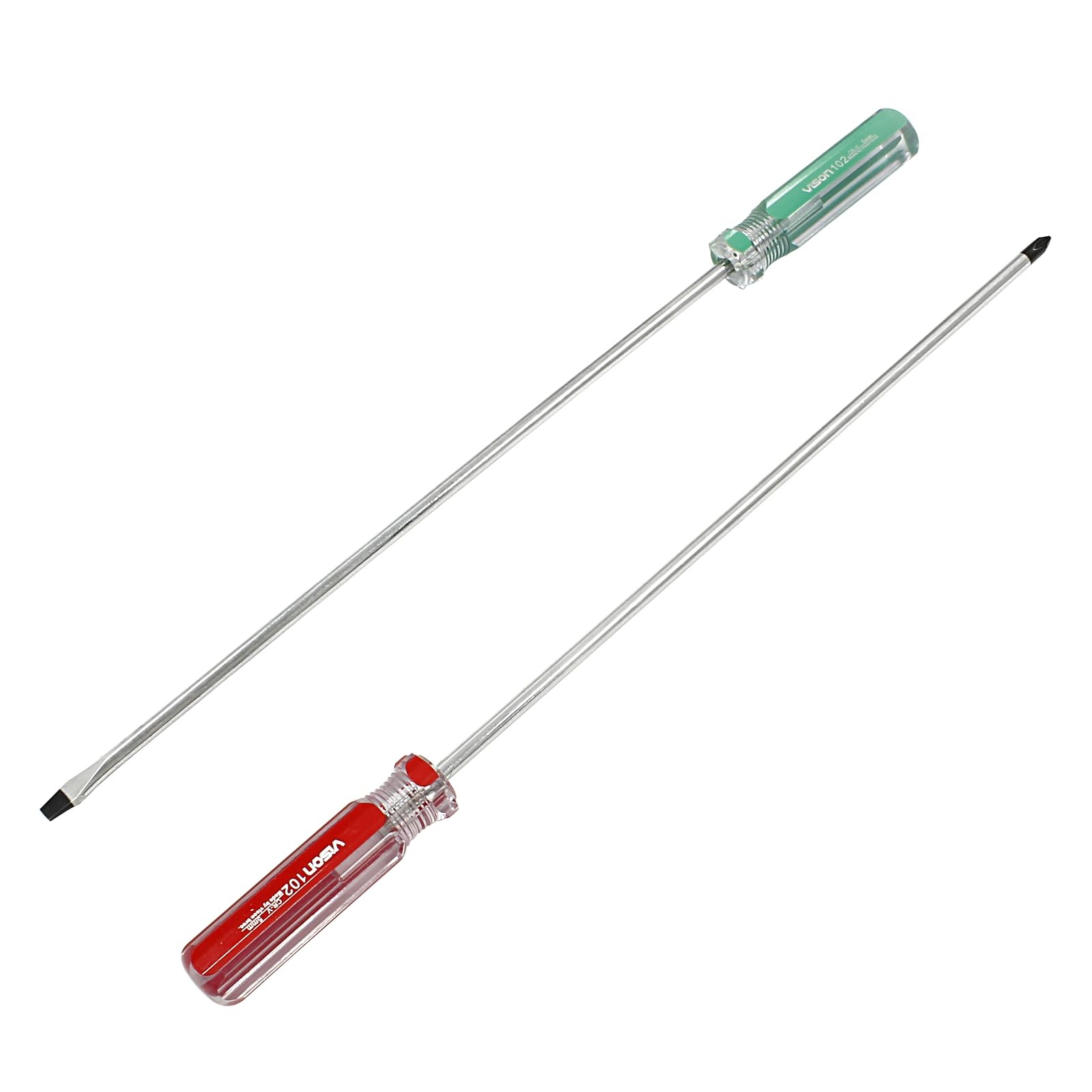 Hitefu 2PCS Long Screwdriver, 10 Inch Phillips and Slotted Screwdriver, Relia... gallery
