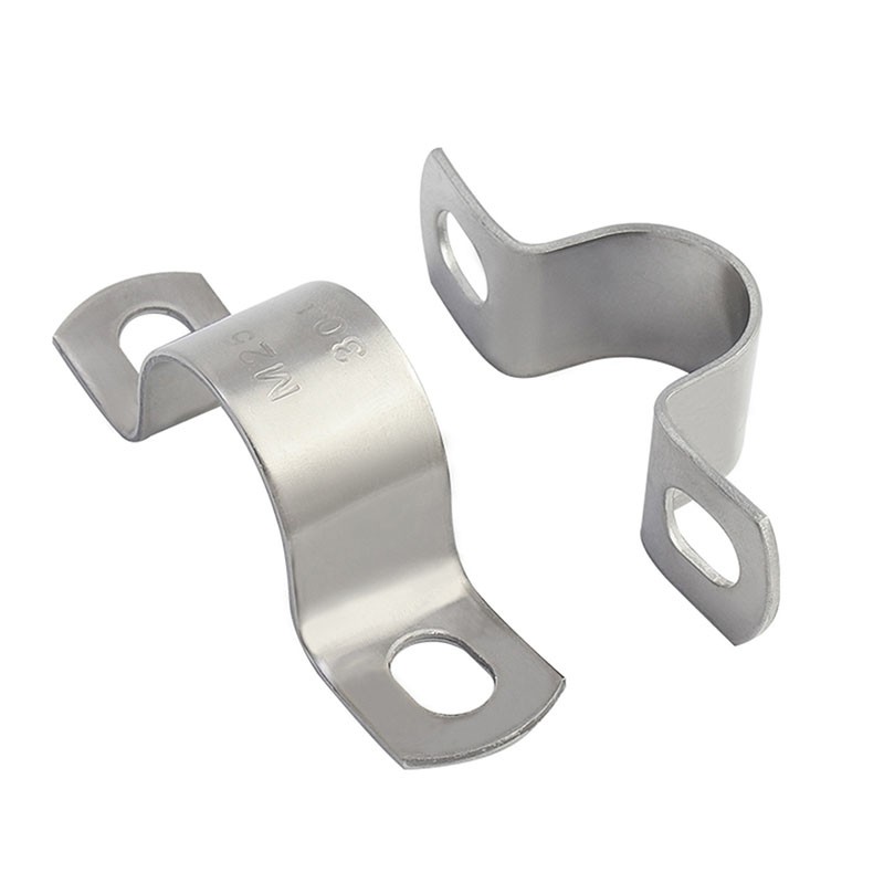A2 Stainless Steel Conduit Clamp Pipe Strap U Shaped Tube Clips Saddle 8mm-200mm gallery