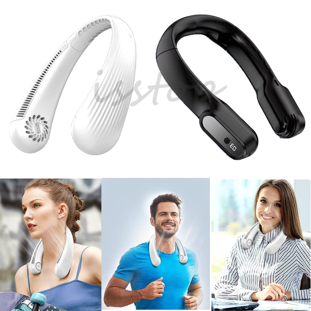 Portable Neck Fan Bladeless Personal Fan Cooling Quiet and Wearable Hands Free gallery