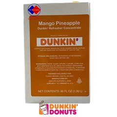 Dunkin’ Refresher Concentrate Mango-pineapple Vitamin B3/B5/B6/B12 46FL OZ