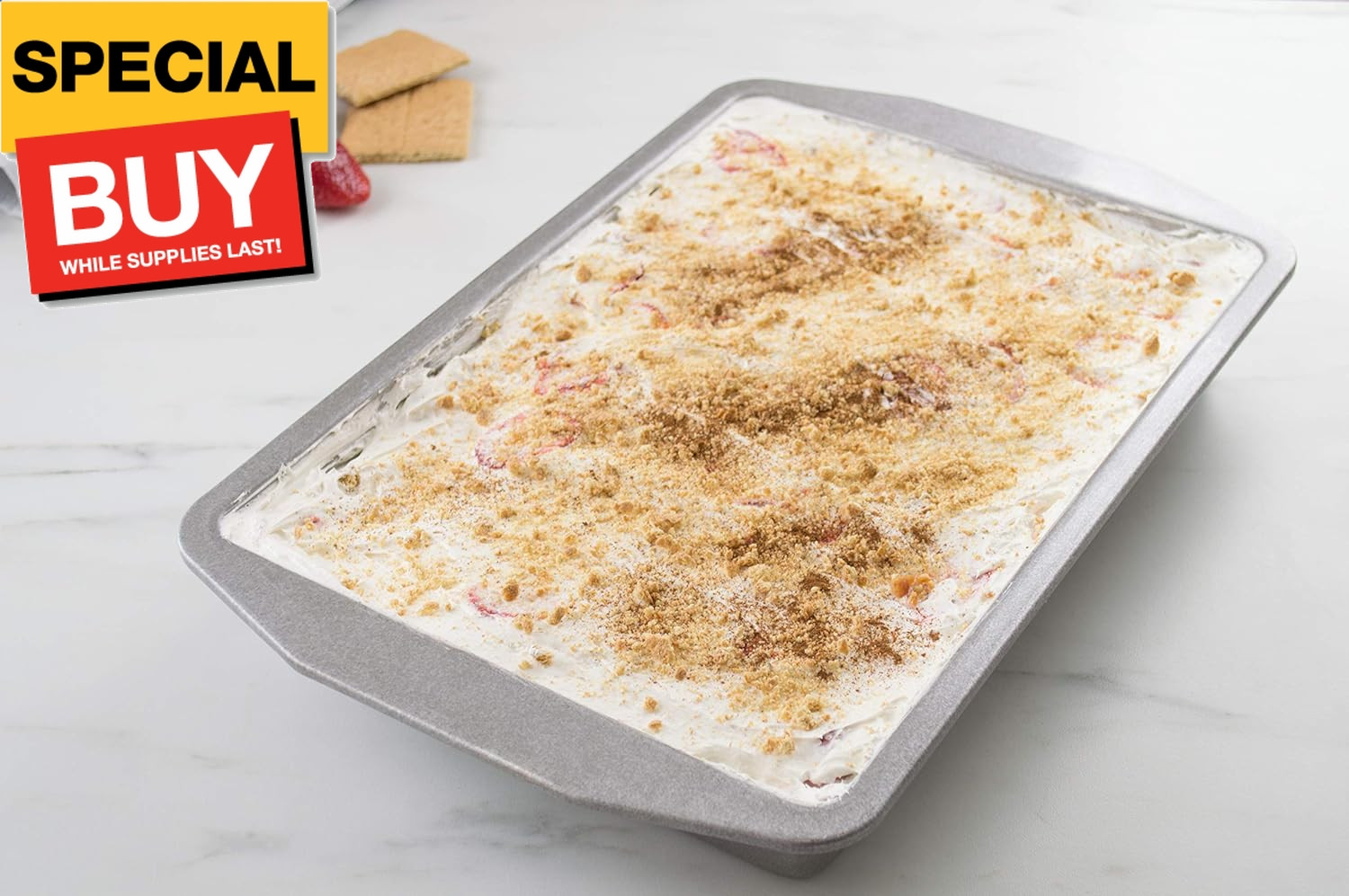 American Bakeware Classics 9 x 13-Inch Rectangular Lasagna, Cake and Brownie Pan gallery