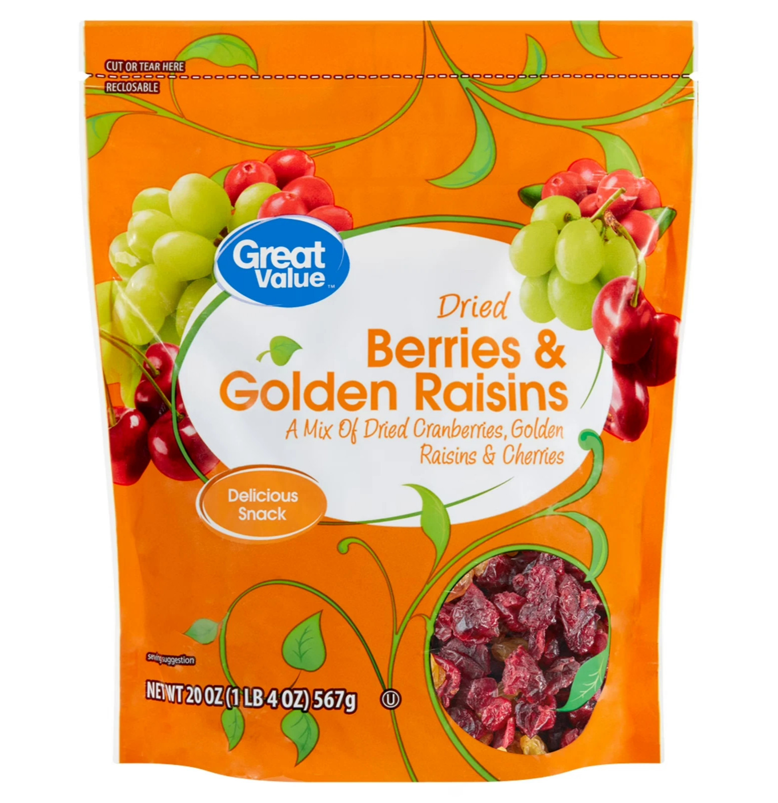 Great Value Dried Berries & Golden Raisins, 20 oz gallery