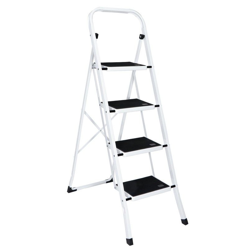 4 Step Ladder Lightweight Folding Step Stool Convenient Handgrip Sturdy Wide gallery