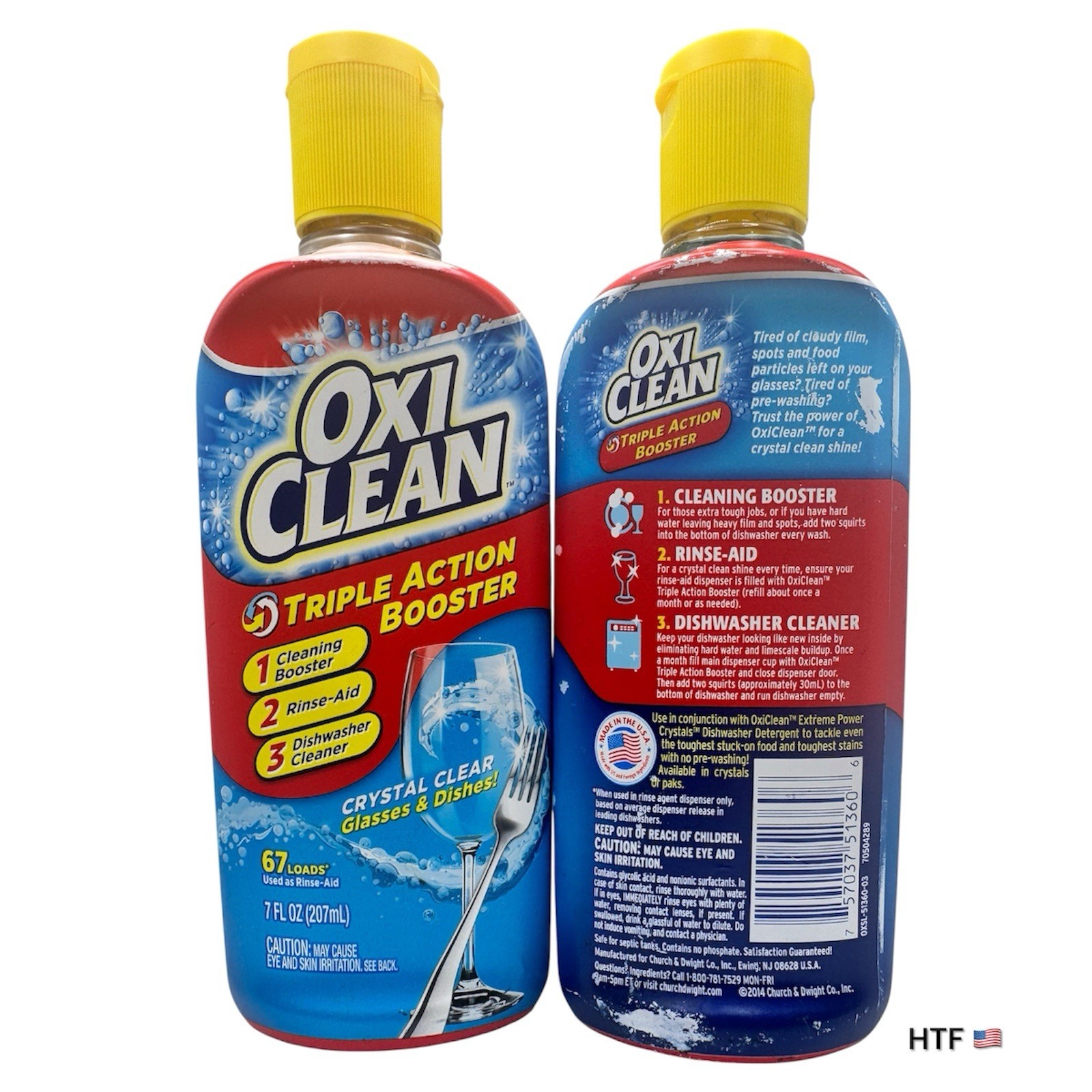 2x OxiClean Triple Action Booster, 67 Loads/Bottle, 7 fl oz each gallery