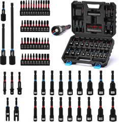 68PCS Magnetic Nut Driver Set for Impact Drill, 1/4″ Impact Drill Driver Bit Set