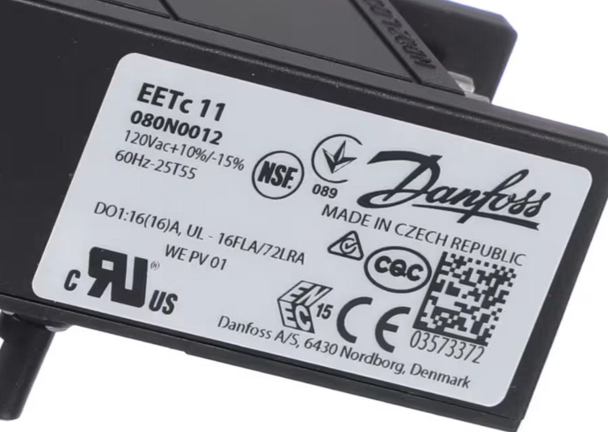 Refrigerator Temperature Controller Compatible with Danfoss 080N0012, 120V, 60HZ gallery