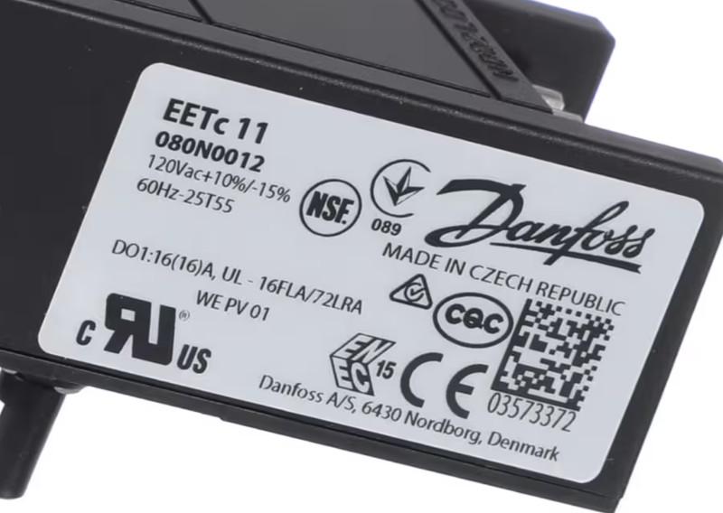 Refrigerator Temperature Controller Compatible with Danfoss 080N0012, 120V, 60HZ gallery