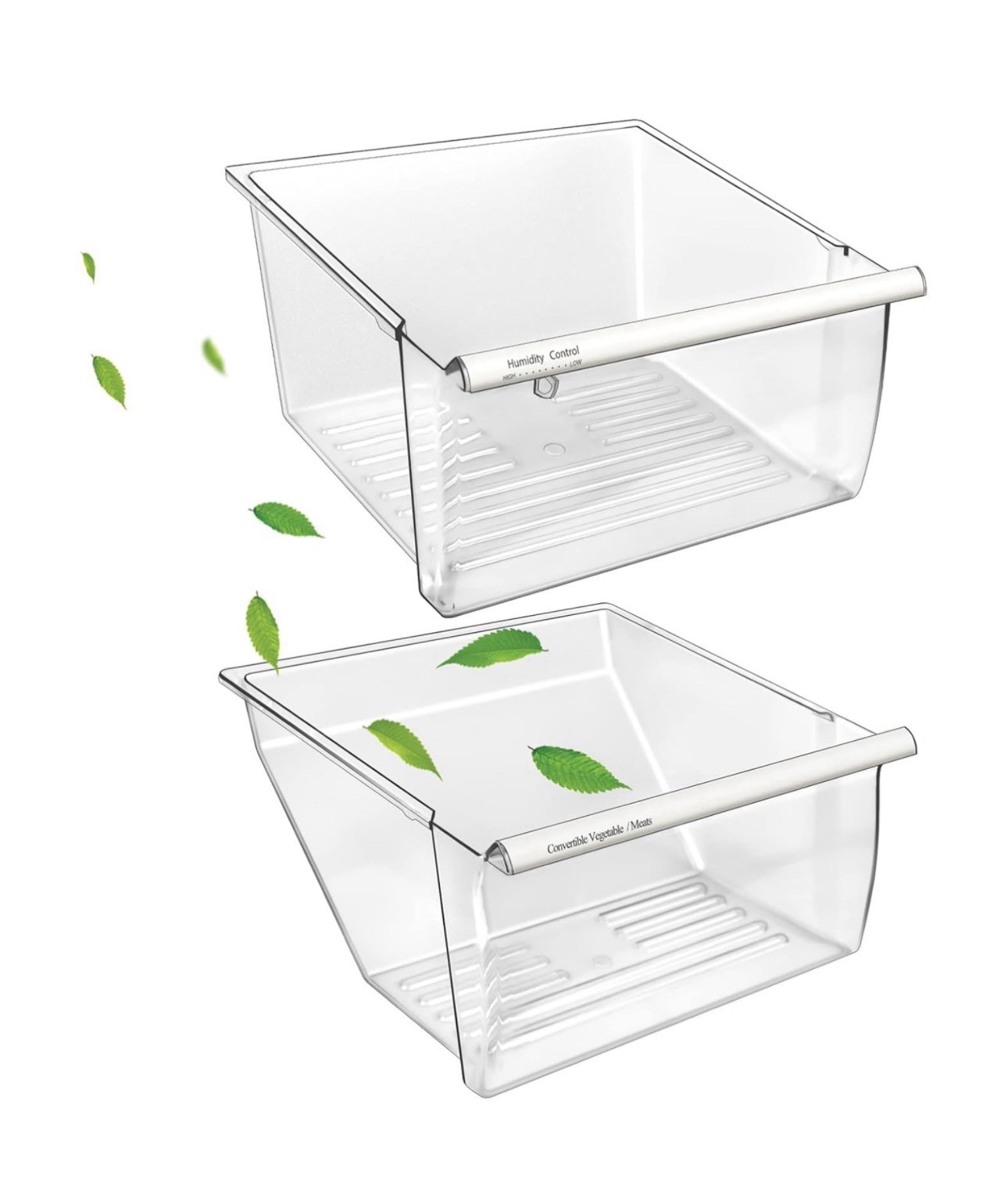 [2 Pack] Upgraded 2188656 Fridge Crisper Drawer Humidity Control Drawer UPPER & gallery