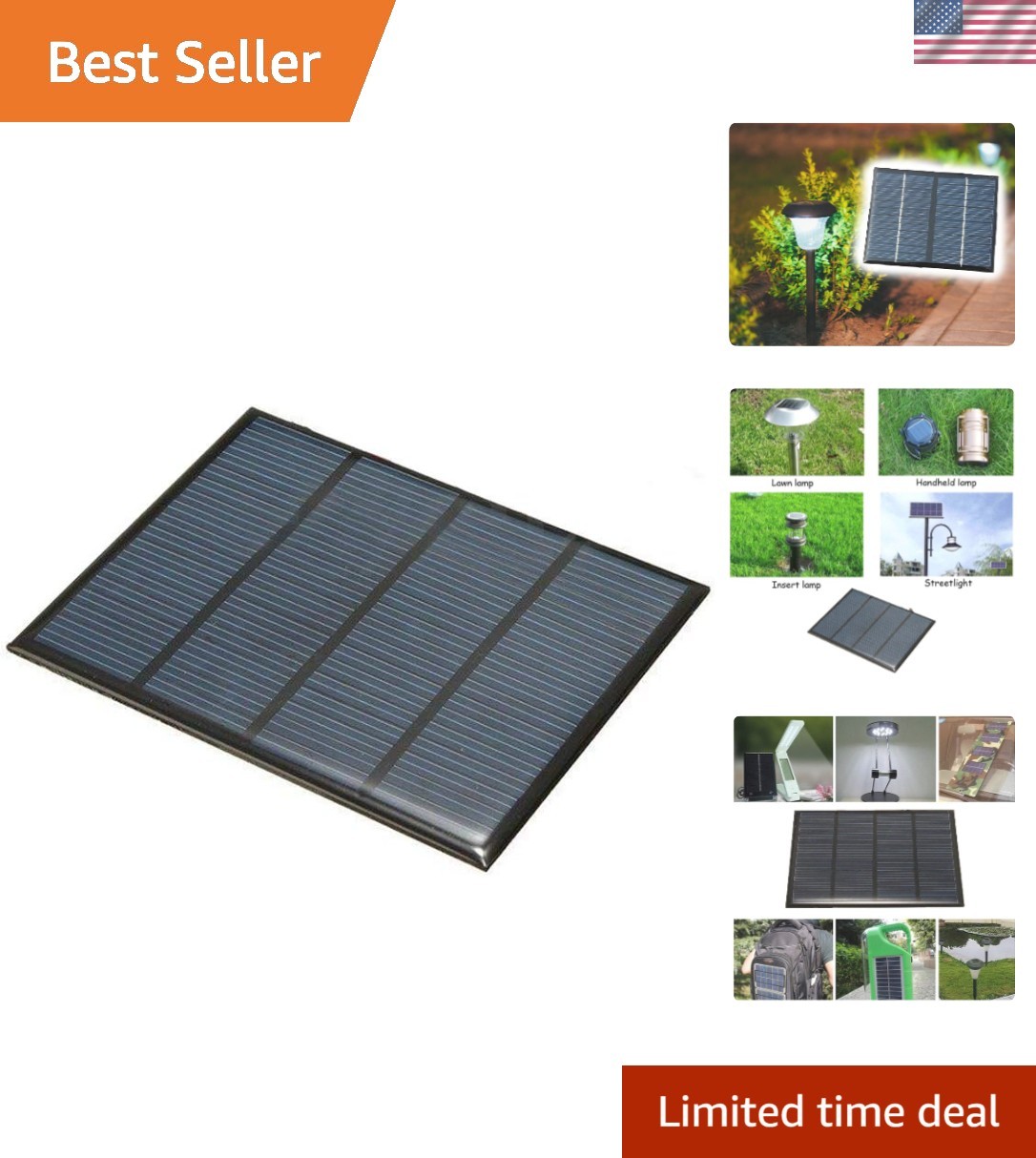 High Efficiency 1.5W 12V Solar Panel Cell Module - Compact & Lightweight Design gallery