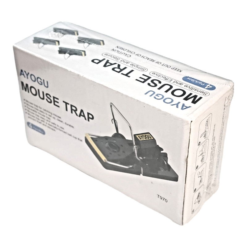4 Pack Ayogu Mouse Traps Sensitive & Effective Easy Set New Free Shipping gallery