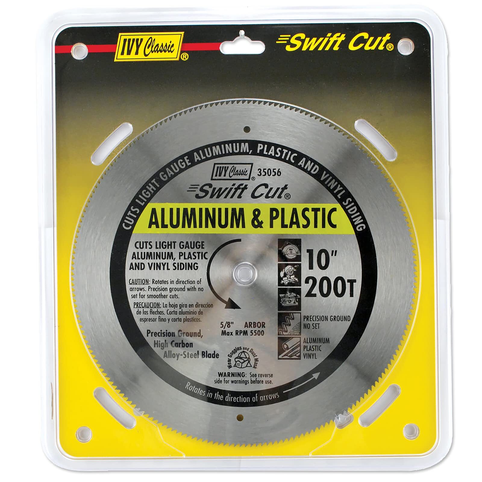 IVY Classic 10 Inch 200 Teeth Circular Saw Blade for Aluminum Plastic Cutting gallery