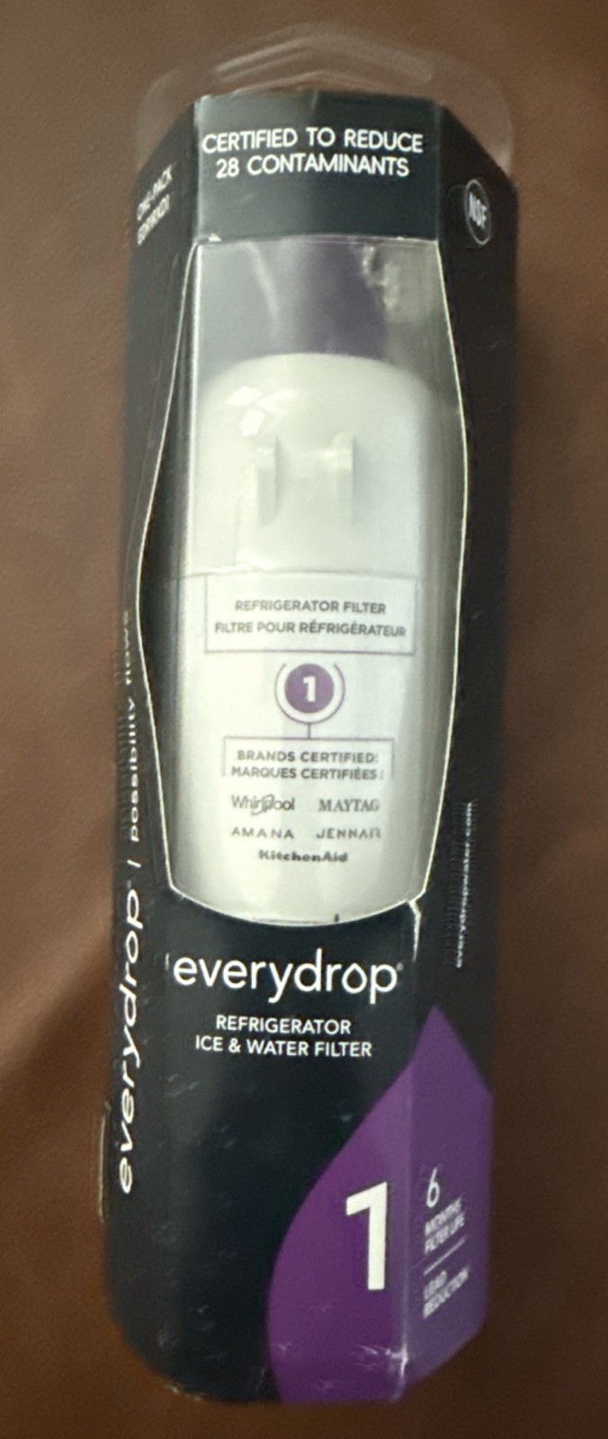 Whirlpool EveryDrop 1 Refrigerator White Water Filter - EDR1RXD1 gallery